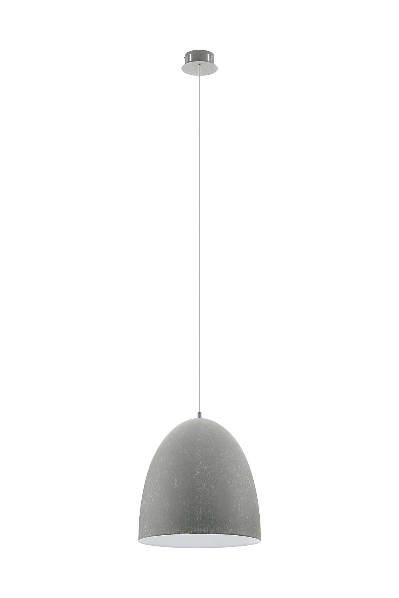   
                        Люстра EGLO (Австрія) 93411    
                         у стилі хай-тек.  
                        Тип джерела світла: вбудовані світлодіоди led.                         Форма: коло.                         Кольори плафонів і підвісок: сірий, білий.                         Матеріал: пластик, метал.                          фото 1