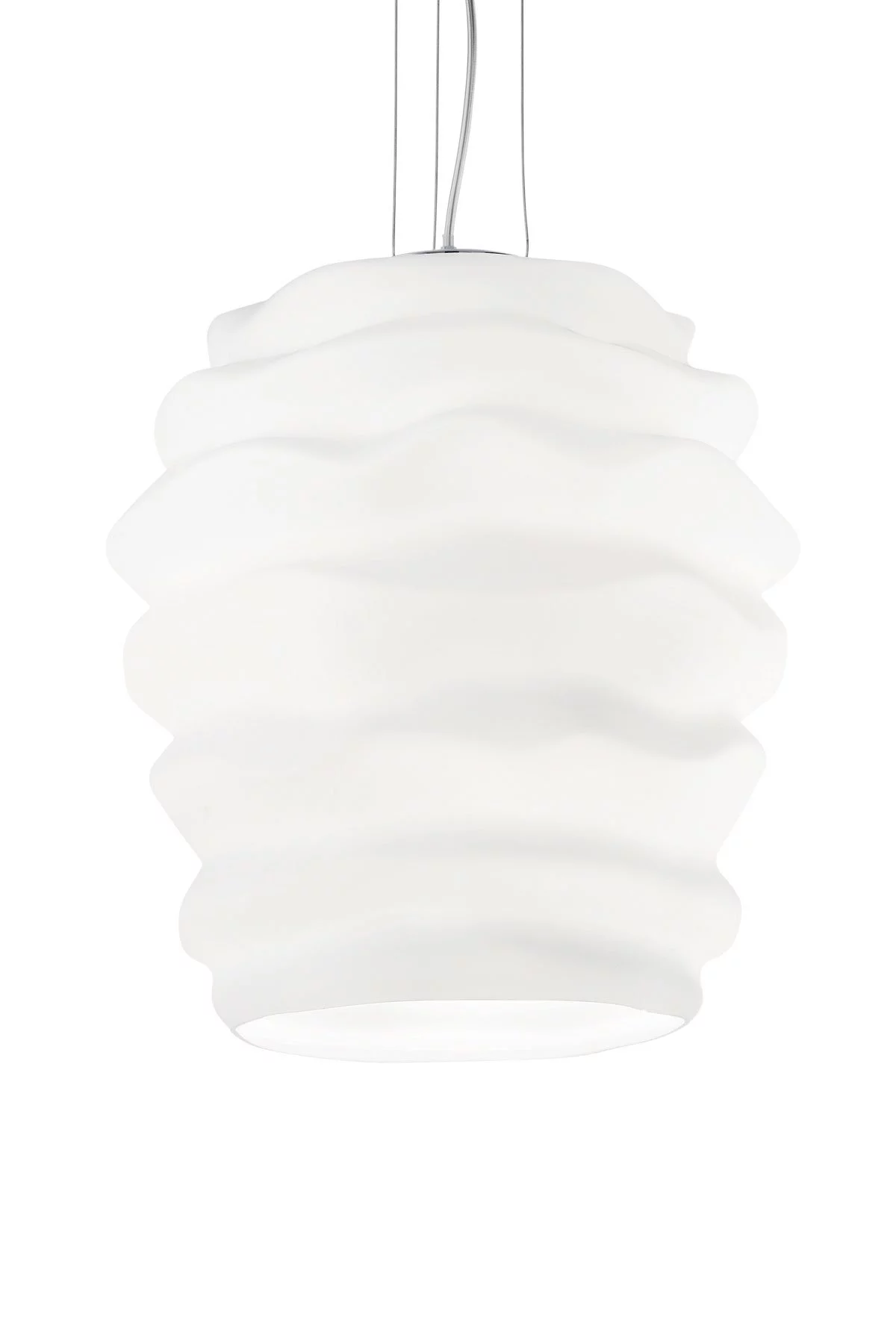   
                        
                        Люстра IDEAL LUX (Італія) 93847    
                         у стилі Скандинавський, Модерн.  
                        Тип джерела світла: світлодіодна лампа, змінна.                         Форма: Коло.                         Кольори плафонів і підвісок: Білий.                         Матеріал: Скло.                          фото 1