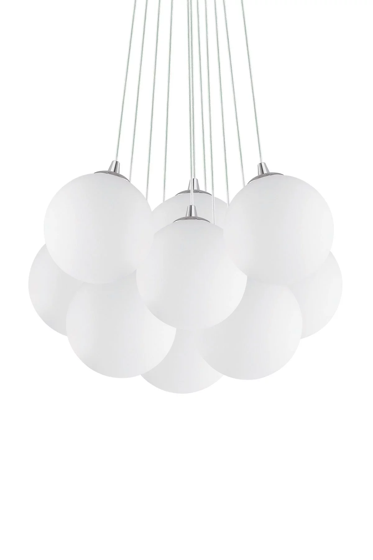   
                        
                        Люстра IDEAL LUX (Італія) 93857    
                         у стилі Скандинавський.  
                        Тип джерела світла: світлодіодна лампа, змінна.                         Форма: Коло.                         Кольори плафонів і підвісок: Білий.                         Матеріал: Скло.                          фото 1