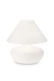   
                        
                        Настільна лампа IDEAL LUX (Італія) 93936    
                         у стилі Скандинавський.  
                        Тип джерела світла: світлодіодна лампа, змінна.                                                 Кольори плафонів і підвісок: Білий.                         Матеріал: Скло.                          фото 1