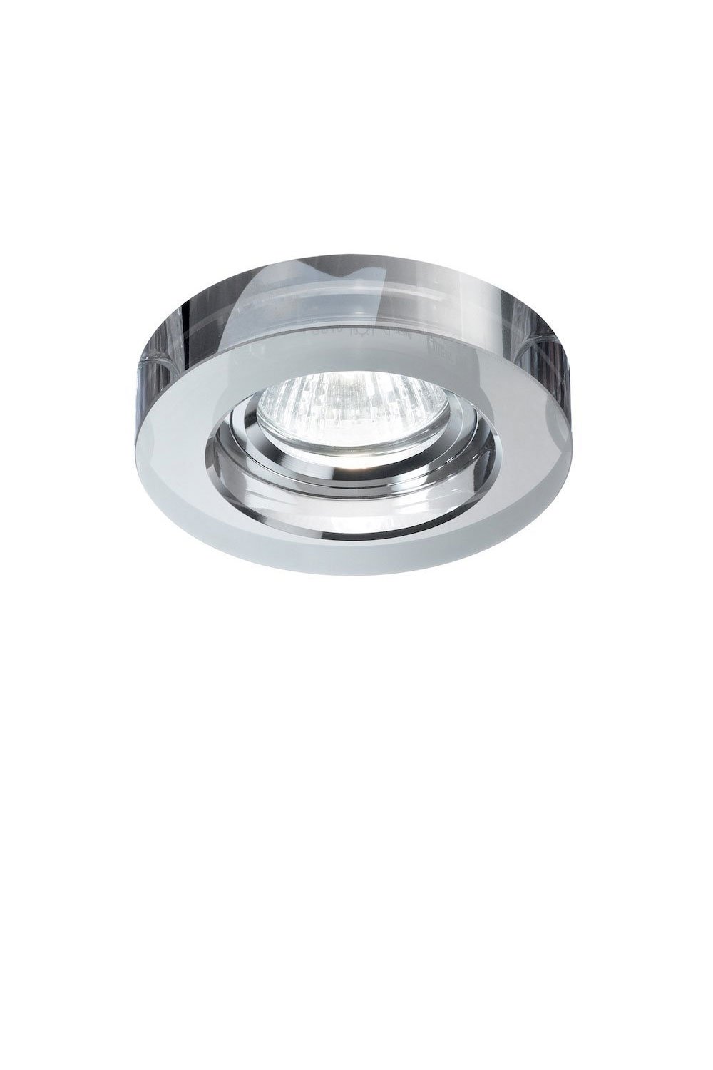   
                        Точковий світильник IDEAL LUX (Італія) 94245    
                         у стилі хай-тек.  
                        Тип джерела світла: cвітлодіодні led, галогенні.                         Форма: коло.                         Кольори плафонів і підвісок: сірий.                         Матеріал: скло.                          фото 1