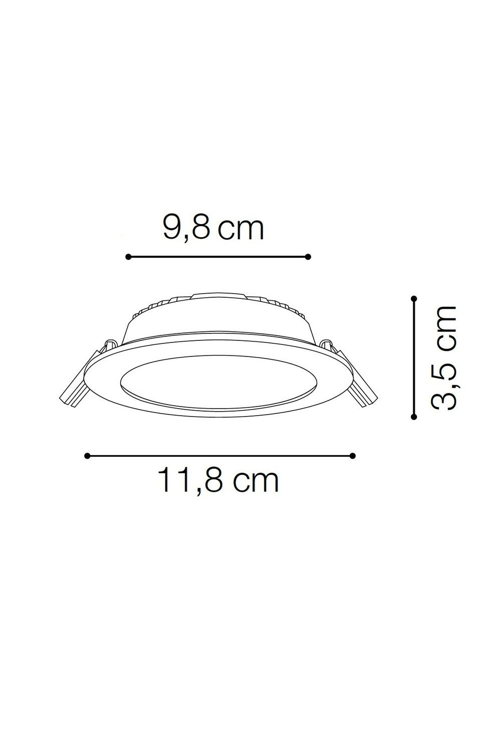   
                        Точковий світильник IDEAL LUX (Італія) 94252    
                         у стилі модерн.  
                        Тип джерела світла: вбудовані світлодіоди led.                         Форма: коло.                         Кольори плафонів і підвісок: білий.                         Матеріал: пластик.                          фото 4