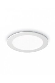   
                        Точковий світильник IDEAL LUX (Італія) 94256    
                         у стилі модерн.  
                        Тип джерела світла: вбудовані світлодіоди led.                         Форма: коло.                         Кольори плафонів і підвісок: білий.                         Матеріал: пластик.                          фото 1
