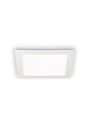   
                        Точковий світильник IDEAL LUX (Італія) 94257    
                         у стилі модерн.  
                        Тип джерела світла: вбудовані світлодіоди led.                         Форма: квадрат.                         Кольори плафонів і підвісок: білий.                         Матеріал: пластик.                          фото 1