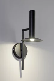   
                        Бра WUNDERLICHT (Німеччина) 94598    
                         у стилі Лофт, Скандинавський.  
                        Тип джерела світла: вбудований led-модуль, незмінний.                                                 Кольори плафонів і підвісок: Чорний.                         Матеріал: Метал.                          фото 1