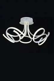   
                        Люстра WUNDERLICHT  (Германия) 94605    
                         в стиле хай-тек.  
                        Тип источника света: встроенные светодиоды led.                         Форма: асимметричная.                         Цвета плафонов и подвесок: белый.                         Материал: акрил, металл.                          фото 1