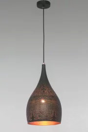   
                        Люстра WUNDERLICHT (Німеччина) 94660    
                         у стилі Східний.  
                        Тип джерела світла: світлодіодна лампа, змінна.                         Форма: Коло.                         Кольори плафонів і підвісок: Чорний.                         Матеріал: Метал.                          фото 1