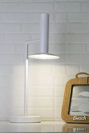   
                        
                        Настольная лампа WUNDERLICHT (Германия) 94662    
                         в стиле Лофт, Скандинавский.  
                        Тип источника света: встроенный led-модуль, несъемный.                                                 Цвета плафонов и подвесок: Белый.                         Материал: Металл.                          фото 1