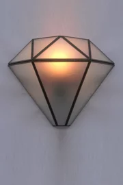   
                        
                        Светильник настенный WUNDERLICHT (Германия) 94664    
                         в стиле Тиффани.  
                        Тип источника света: светодиодная лампа, сменная.                                                 Цвета плафонов и подвесок: Белый.                         Материал: Стекло.                          фото 1