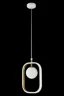   
                        Люстра MAYTONI (Німеччина) 95686    
                         у стилі Модерн, Скандинавський.  
                        Тип джерела світла: світлодіодна лампа, змінна.                         Форма: Прямокутник.                         Кольори плафонів і підвісок: Білий, Золото.                         Матеріал: Метал, Скло.                          фото 2