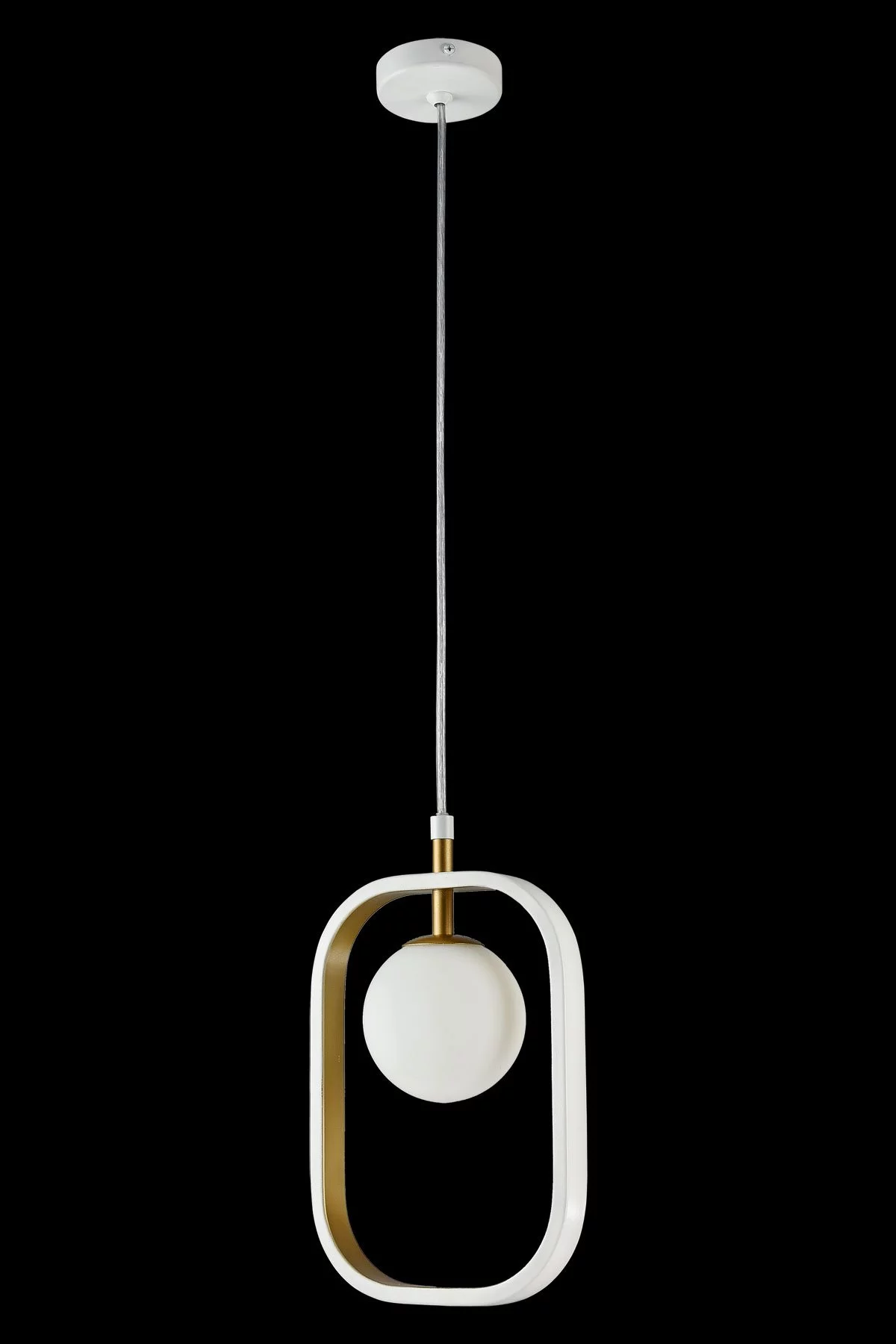   
                        Люстра MAYTONI (Німеччина) 95686    
                         у стилі Модерн, Скандинавський.  
                        Тип джерела світла: світлодіодна лампа, змінна.                         Форма: Прямокутник.                         Кольори плафонів і підвісок: Білий, Золото.                         Матеріал: Метал, Скло.                          фото 2