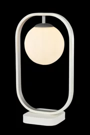   
                        
                        Настольная лампа MAYTONI (Германия) 95693    
                         в стиле Модерн.  
                        Тип источника света: светодиодная лампа, сменная.                                                 Цвета плафонов и подвесок: Белый, Серебро.                         Материал: Металл, Стекло.                          фото 1