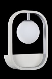   
                        Світильник настінний MAYTONI (Німеччина) 95695    
                         у стилі модерн.  
                        Тип джерела світла: cвітлодіодні led, галогенні.                                                 Кольори плафонів і підвісок: білий, срібло.                         Матеріал: метал, скло.                          фото 1