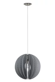   
                        Люстра EGLO (Австрія) 95762    
                         у стилі Модерн.  
                        Тип джерела світла: світлодіодна лампа, змінна.                         Форма: Куля.                         Кольори плафонів і підвісок: Сірий.                         Матеріал: Дерево.                          фото 1