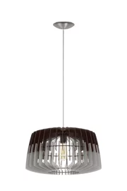   
                        
                        Люстра EGLO (Австрія) 95886    
                         у стилі Модерн.  
                        Тип джерела світла: світлодіодна лампа, змінна.                         Форма: Коло.                         Кольори плафонів і підвісок: Сірий, Чорний.                         Матеріал: Дерево.                          фото 1