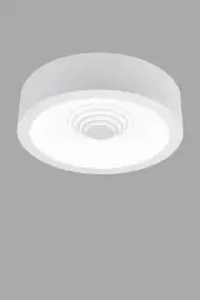   
                        Світильник стельовий EGLO (Австрія) 96035    
                         у стилі модерн.  
                        Тип джерела світла: вбудовані світлодіоди led.                         Форма: коло.                         Кольори плафонів і підвісок: білий.                         Матеріал: пластик.                          фото 1
