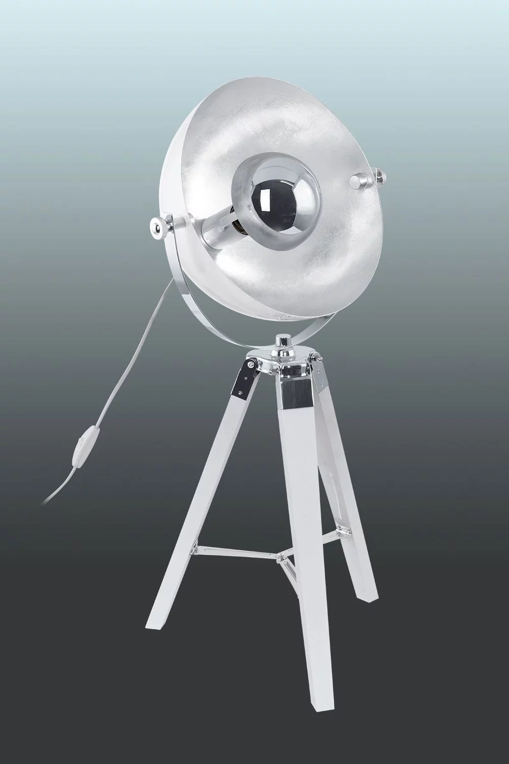   
                        
                        Настільна лампа EGLO (Австрія) 96413    
                         у стилі Лофт.  
                        Тип джерела світла: світлодіодна лампа, змінна.                                                 Кольори плафонів і підвісок: Сірий, Срібло.                         Матеріал: Сталь.                          фото 1