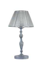   
                        
                        Настільна лампа MAYTONI (Німеччина) 96919    
                         у стилі Прованс.  
                        Тип джерела світла: світлодіодна лампа, змінна.                                                 Кольори плафонів і підвісок: Сірий.                         Матеріал: Тканина.                          фото 1