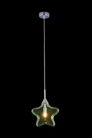   
                        Люстра MAYTONI (Німеччина) 97078    
                         у стилі Модерн.  
                        Тип джерела світла: світлодіодна лампа, змінна.                         Форма: Асиметрична.                         Кольори плафонів і підвісок: Зелений.                         Матеріал: Скло.                          фото 1