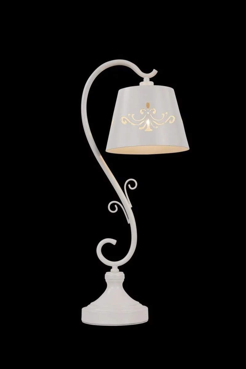   
                        
                        Настільна лампа FREYA (Німеччина) 97084    
                         у стилі Прованс.  
                        Тип джерела світла: світлодіодна лампа, змінна.                                                 Кольори плафонів і підвісок: Білий, Малюнок.                         Матеріал: Метал.                          фото 3