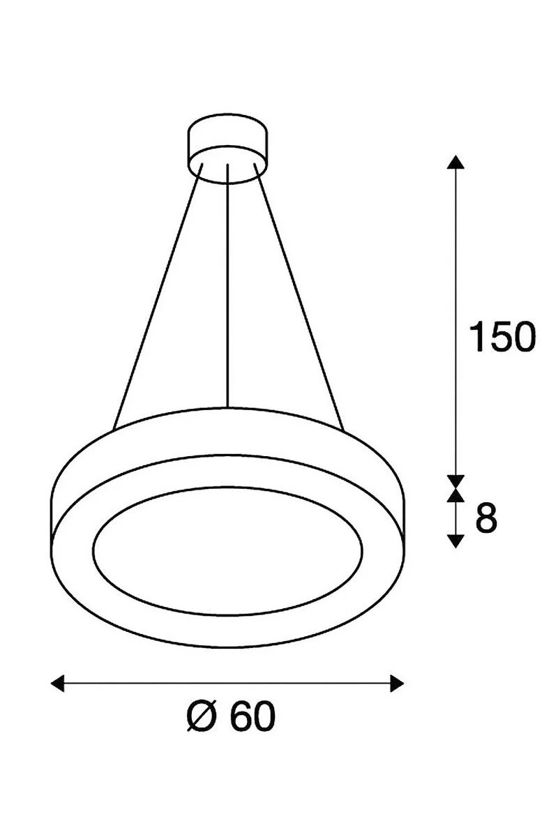   
                        Люстра SLV (Німеччина) 98231    
                         у стилі хай-тек.  
                        Тип джерела світла: вбудовані світлодіоди led.                         Форма: коло.                         Кольори плафонів і підвісок: білий, чорний.                         Матеріал: акрил, алюміній.                          фото 2