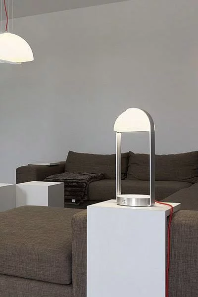   
                        Настільна лампа SLV (Німеччина) 98586    
                         у стилі Хай-тек.  
                        Тип джерела світла: вбудований led-модуль, незмінний.                                                 Кольори плафонів і підвісок: Білий.                         Матеріал: Скло.                          фото 5