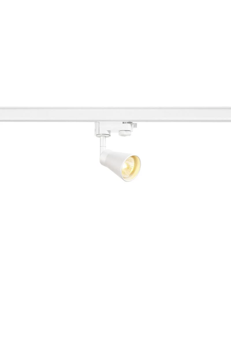  
                        Трековий світильник SLV (Німеччина) 98860    
                         у стилі Хай-тек.  
                        Тип джерела світла: світлодіодна лампа, змінна.                         Форма: Коло.                         Кольори плафонів і підвісок: Білий.                         Матеріал: Сталь.                          фото 1