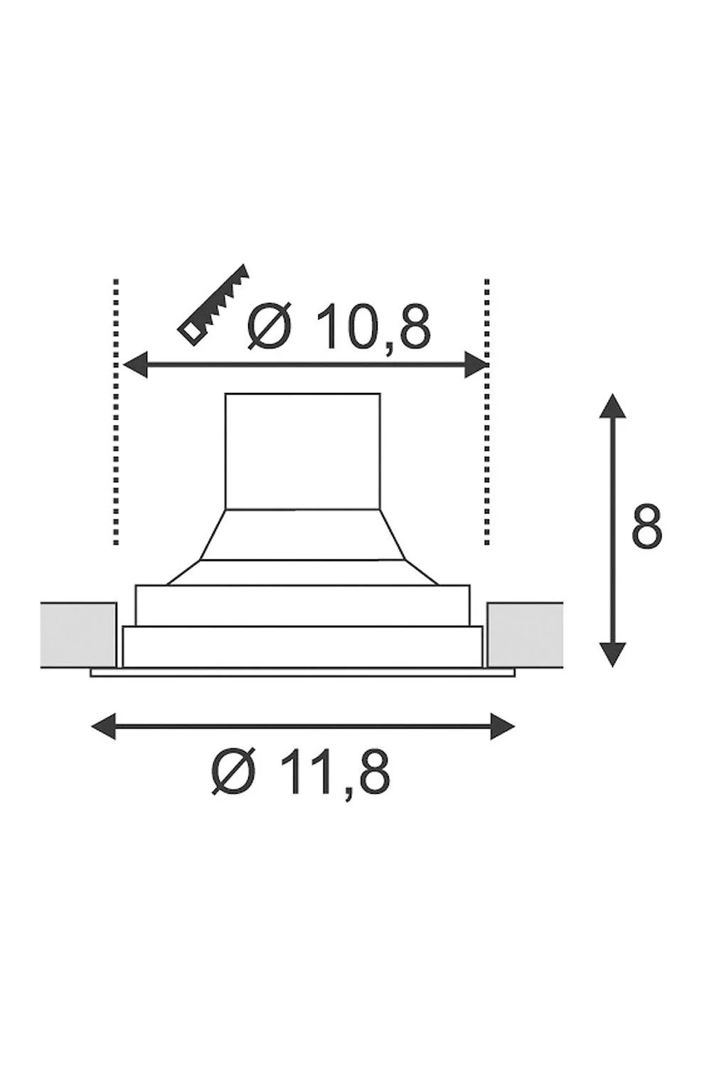   
                        
                        Точковий світильник SLV (Німеччина) 98916    
                         у стилі Хай-тек.  
                        Тип джерела світла: вбудований led-модуль, незмінний.                         Форма: Коло.                                                                          фото 3