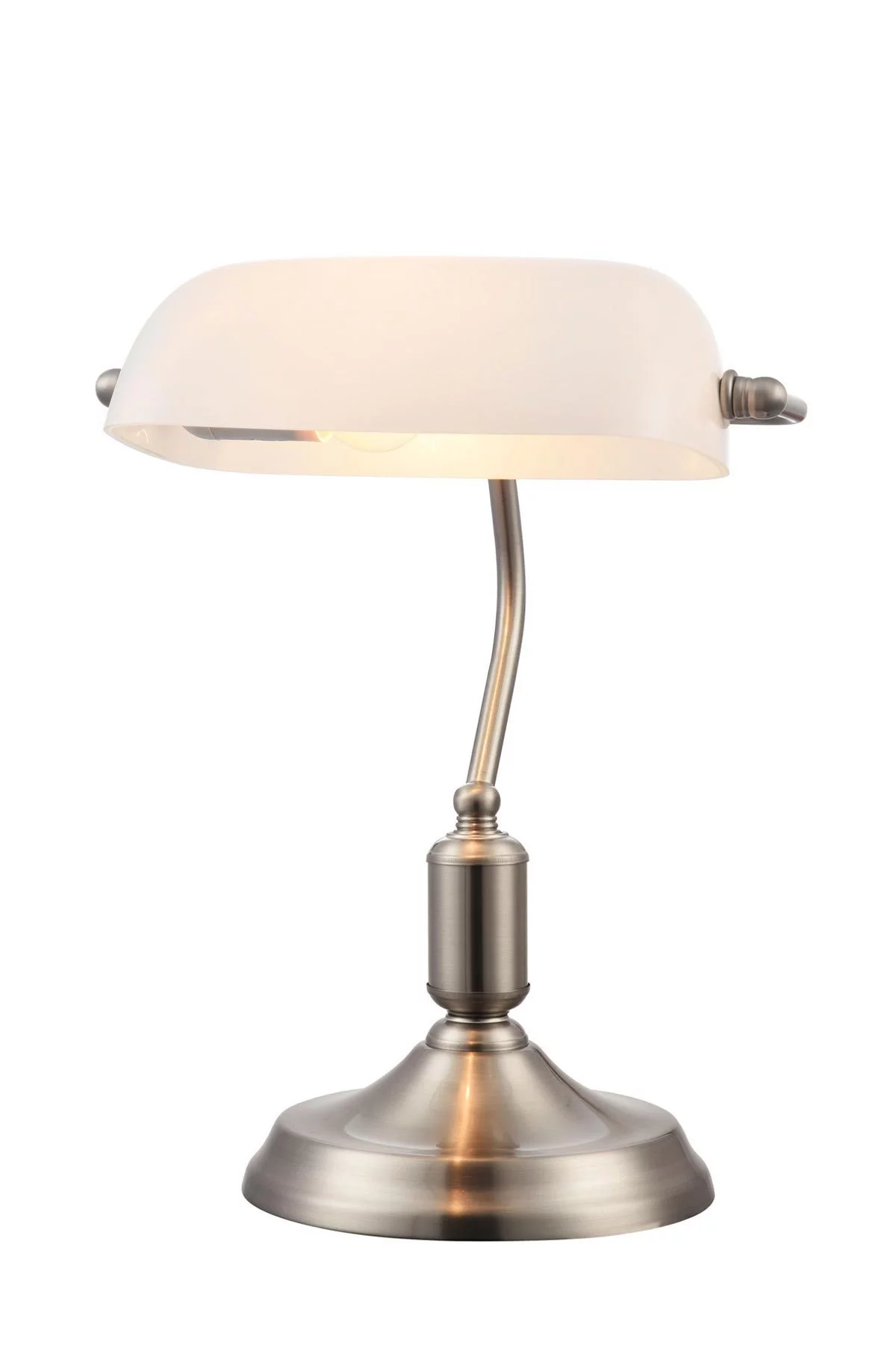   
                        Настільна лампа MAYTONI (Німеччина) 99117    
                         у стилі Класика.  
                        Тип джерела світла: світлодіодна лампа, змінна.                                                 Кольори плафонів і підвісок: Білий.                         Матеріал: Скло.                          фото 3