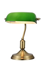   
                        Настільна лампа MAYTONI (Німеччина) 99143    
                         у стилі класика.  
                        Тип джерела світла: cвітлодіодні led, енергозберігаючі, розжарювання.                                                 Кольори плафонів і підвісок: зелений.                         Матеріал: скло.                          фото 1