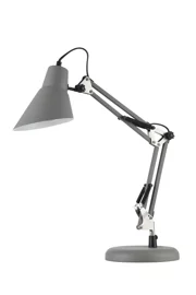   
                        
                        Настільна лампа MAYTONI (Німеччина) 99155    
                         у стилі Хай-тек.  
                        Тип джерела світла: світлодіодна лампа, змінна.                                                 Кольори плафонів і підвісок: Сірий.                         Матеріал: Метал.                          фото 1